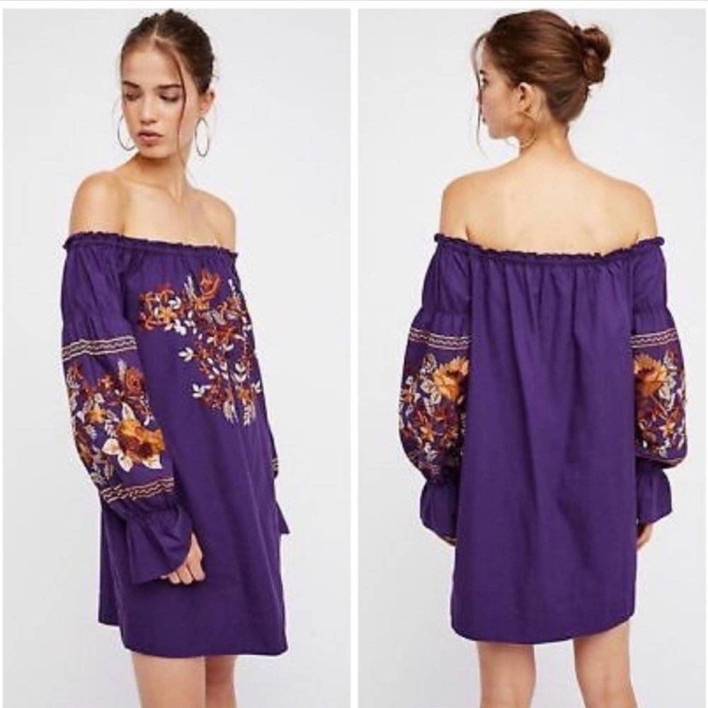 EUC Free People Off The Shoulder Mini Dress